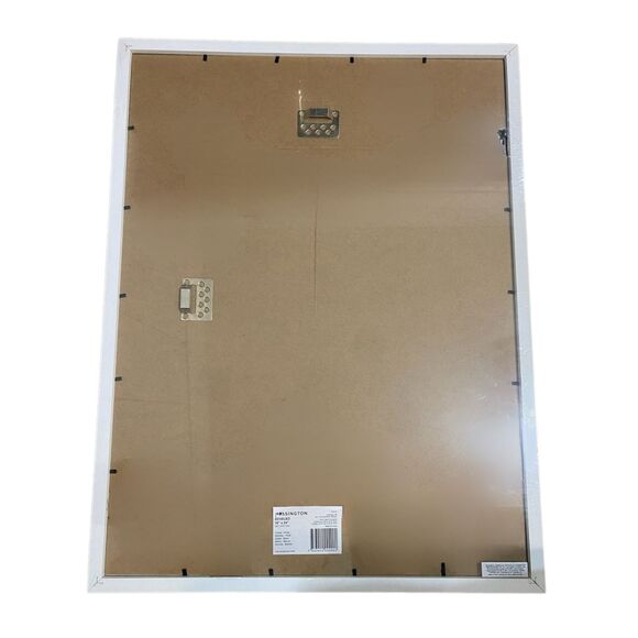 18x24 White Picture Frame – Beveled Modern Design – Wall Mount Photo or Art Disp - Picture 8 of 9